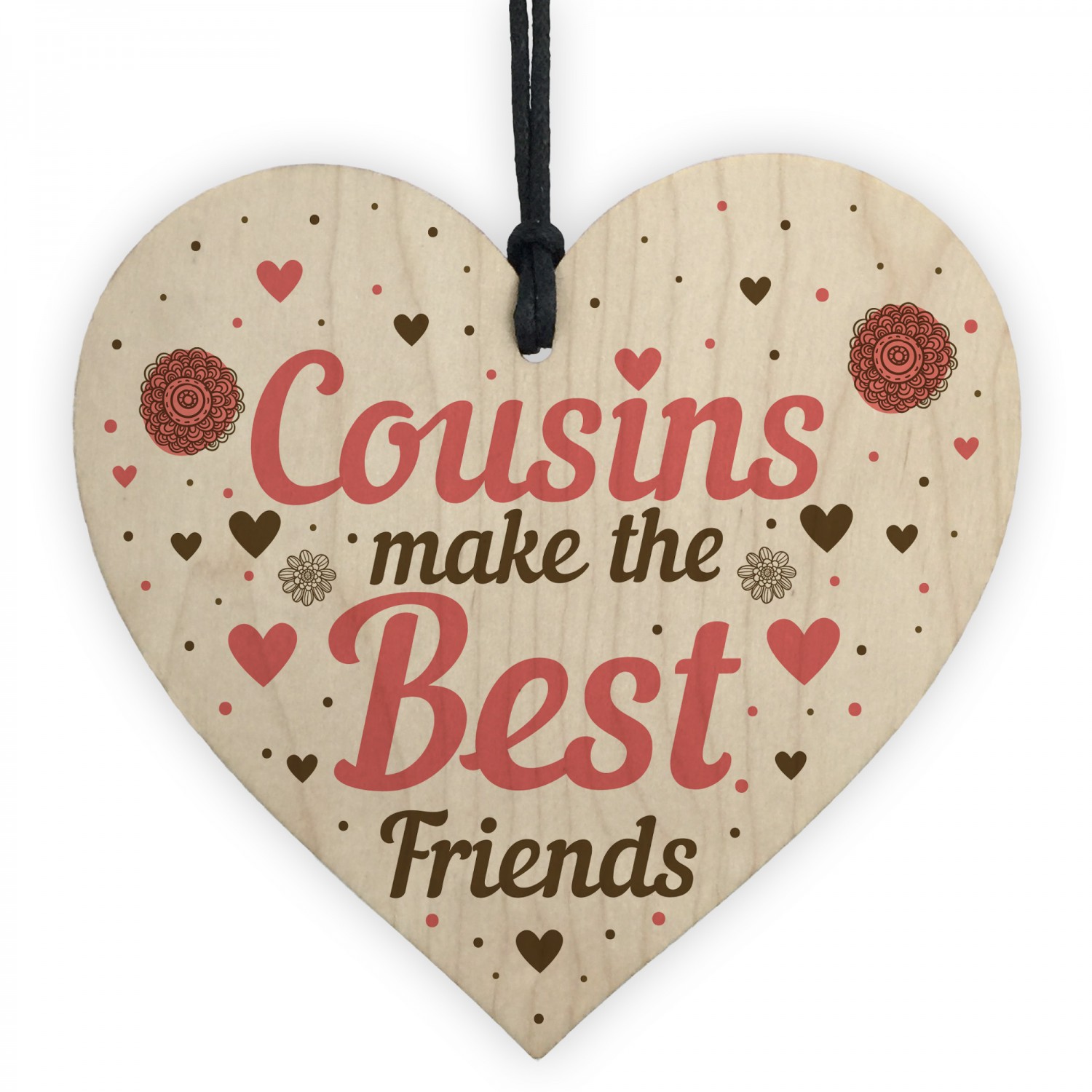 Cousin Heart Plaque Best Friend Friendship Sign Birthday Gifts