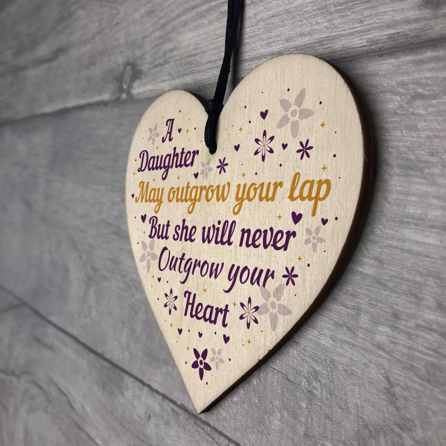 Daughter Gifts From Mum And Dad Wooden Heart Plaque Christmas