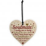 Soulmate Gifts For Him Her Heart Plaque Anniversary Birthday