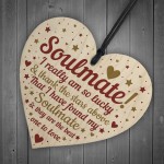 Soulmate Gifts For Him Her Heart Plaque Anniversary Birthday