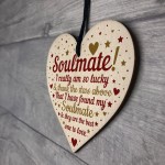 Soulmate Gifts For Him Her Heart Plaque Anniversary Birthday