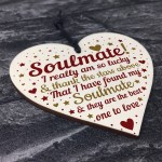 Soulmate Gifts For Him Her Heart Plaque Anniversary Birthday