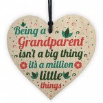 Grandma And Grandpa Gifts For Nan And Grandad Wooden Heart 