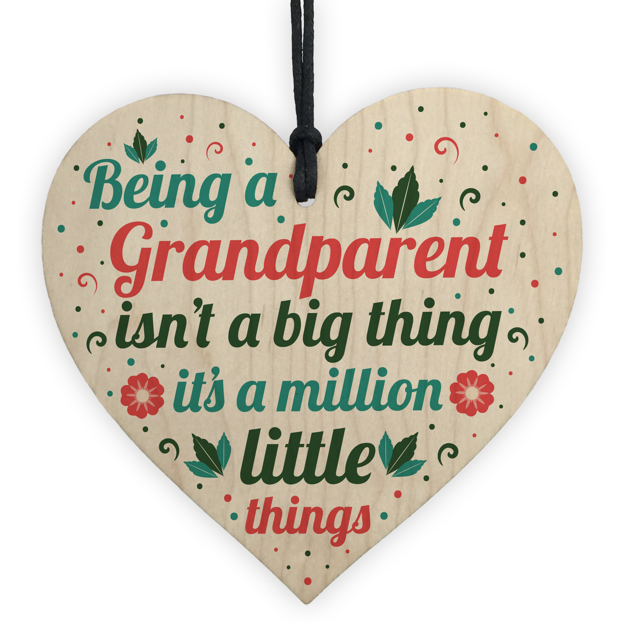 Grandma And Grandpa Gifts For Nan And Grandad Wooden Heart