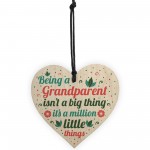 Grandma And Grandpa Gifts For Nan And Grandad Wooden Heart 