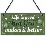 Gin Gift For Women Kitchen Home Plaque Funny Best Friend Gift