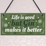 Gin Gift For Women Kitchen Home Plaque Funny Best Friend Gift