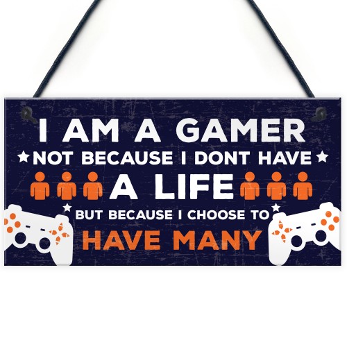 Novelty Gaming Boys Bedroom Sign Funny Christmas Gift For Brothe