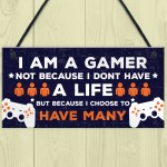 Novelty Gaming Boys Bedroom Sign Funny Christmas Gift For Brothe