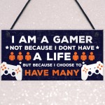 Novelty Gaming Boys Bedroom Sign Funny Christmas Gift For Brothe