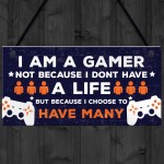 Novelty Gaming Boys Bedroom Sign Funny Christmas Gift For Brothe