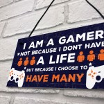 Novelty Gaming Boys Bedroom Sign Funny Christmas Gift For Brothe