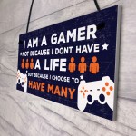 Novelty Gaming Boys Bedroom Sign Funny Christmas Gift For Brothe