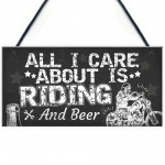 Christmas Gifts For Bikers Female Male Biker Themed Hanging Sign