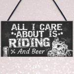 Christmas Gifts For Bikers Female Male Biker Themed Hanging Sign