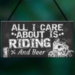 Christmas Gifts For Bikers Female Male Biker Themed Hanging Sign