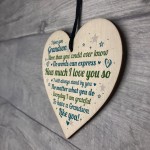 Gift For GRANDSON Birthday Christmas Keepsake Heart THANK YOU