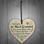 Thank You Grandad Gift For Birthday Christmas Heart Keepsake