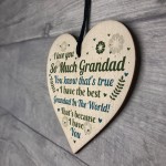 Thank You Grandad Gift For Birthday Christmas Heart Keepsake