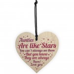 Sister Auntie Aunt Aunty Heart Plaque Sign Birthday Thank You