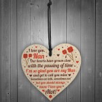 Gifts For Nan Nanny Heart Plaque Birthday Christmas Xmas Gift