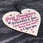 Step Daughter Birthday Christmas Card Gifts For Daughter Hearts