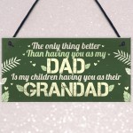 Dad Grandad Grandparent Gifts Hanging Plaque Thank You Birthday 