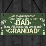 Dad Grandad Grandparent Gifts Hanging Plaque Thank You Birthday 