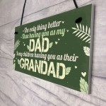 Dad Grandad Grandparent Gifts Hanging Plaque Thank You Birthday 