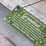 Gifts For GRANDAD Birthday Christmas Plaque Grandad Gifts