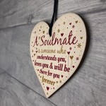 Soulmate Gifts For Girlfriend Boyfriend Husband Wife Wood Heart 