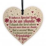 Handmade Thank You Auntie Birthday Christmas Gifts Heart Plaque