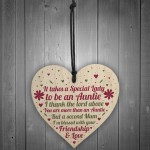 Handmade Thank You Auntie Birthday Christmas Gifts Heart Plaque