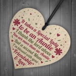 Handmade Thank You Auntie Birthday Christmas Gifts Heart Plaque