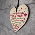 Handmade Thank You Auntie Birthday Christmas Gifts Heart Plaque