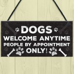 Dog Signs For Home Funny Hanging Wall Plaque Funny Pet Signs