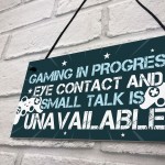 Funny Gaming Door Sign Novelty Gamer Gifts Accessories Gift Son