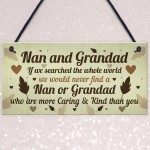 Gifts For Nan And Grandad Birthday Christmas Plaque Keepsakes