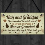 Gifts For Nan And Grandad Birthday Christmas Plaque Keepsakes