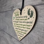 Baby Memorial Gifts Card Wooden Heart Lost Baby Memorial Plaques