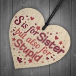 Annoying Sister Gift For Big Sister Adult Heart Sister Gift Sign