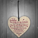 Soulmate Gift For Her Heart Anniversary Valentines Gift Keepsake