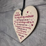 Soulmate Gift For Her Heart Anniversary Valentines Gift Keepsake