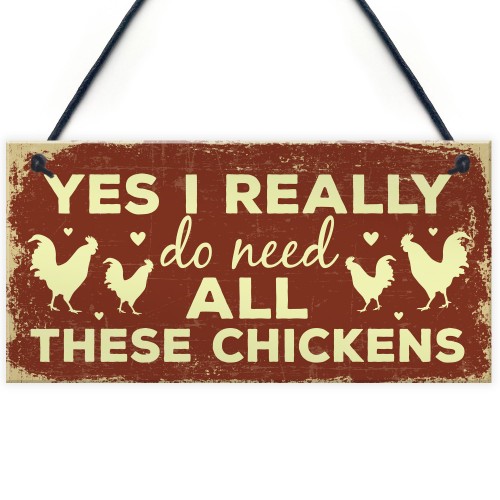 Funny Chicken Sign For Chicken Lovers Novelty Sign For Chicken