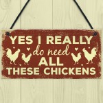 Funny Chicken Sign For Chicken Lovers Novelty Sign For Chicken