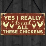 Funny Chicken Sign For Chicken Lovers Novelty Sign For Chicken