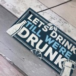 Novelty Home Bar Signs Funny Friendship Alcohol Gift Quirky