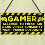 Gaming Bedroom Accessories Room Sign Novelty Birthday Gamer Gift