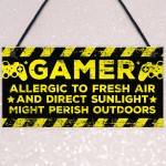 Gaming Bedroom Accessories Room Sign Novelty Birthday Gamer Gift