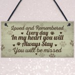 Hanging Pet Memorials Cat Plaque Pet Memorials Dog Remembrance